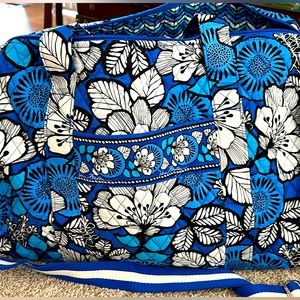Large Vera Bradley duffle.  New with tags.  Beautiful blue tones.